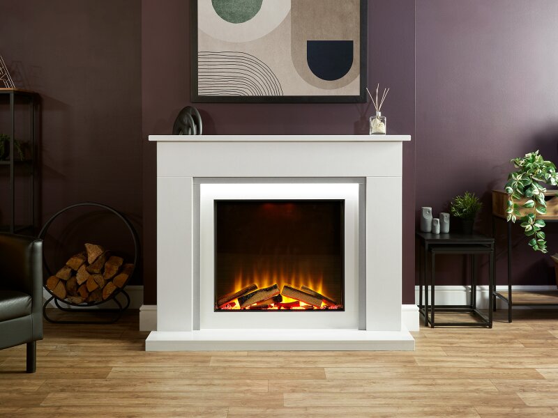 Acantha Aspire 70 SQ Fully Inset Media Wall Electric Fire 10798