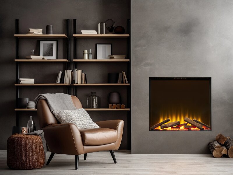 Acantha Aspire 70 SQ Fully Inset Media Wall Electric Fire 10798