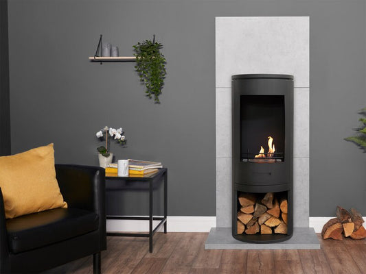 Sureflame Barilo Bio Ethanol Stove in Matte Black 10855