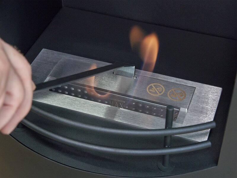 Sureflame Barilo Bio Ethanol Stove in Matte Black