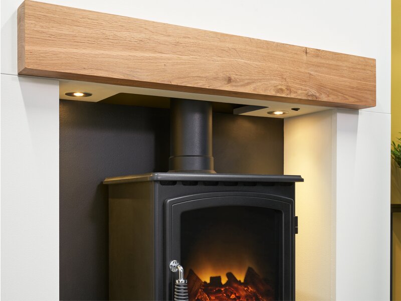 Acantha Slimline Solid Oak Beam - Unfinished, 36 Inch
