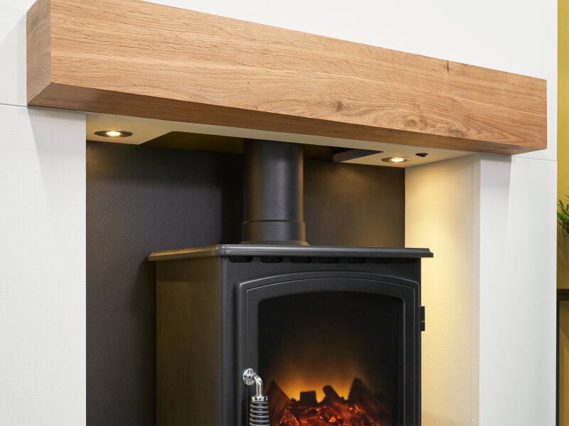 Acantha Chunky Solid Oak Beam - Unfinished, 36 Inch