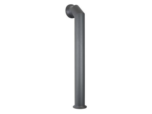 OKO Extra Tall Angled Decorative Metal Stove Pipe in Charcoal Grey 11040
