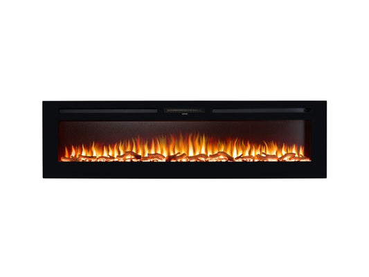 Adam Orlando Inset / Wall Mounted Electric Fire, 72 Inch 10984