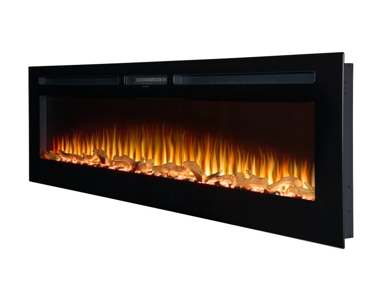 Adam Orlando Inset / Wall Mounted Electric Fire, 72 Inch 10984