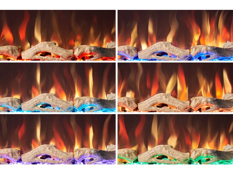 Adam Orlando Inset / Wall Mounted Electric Fire, 72 Inch 10984