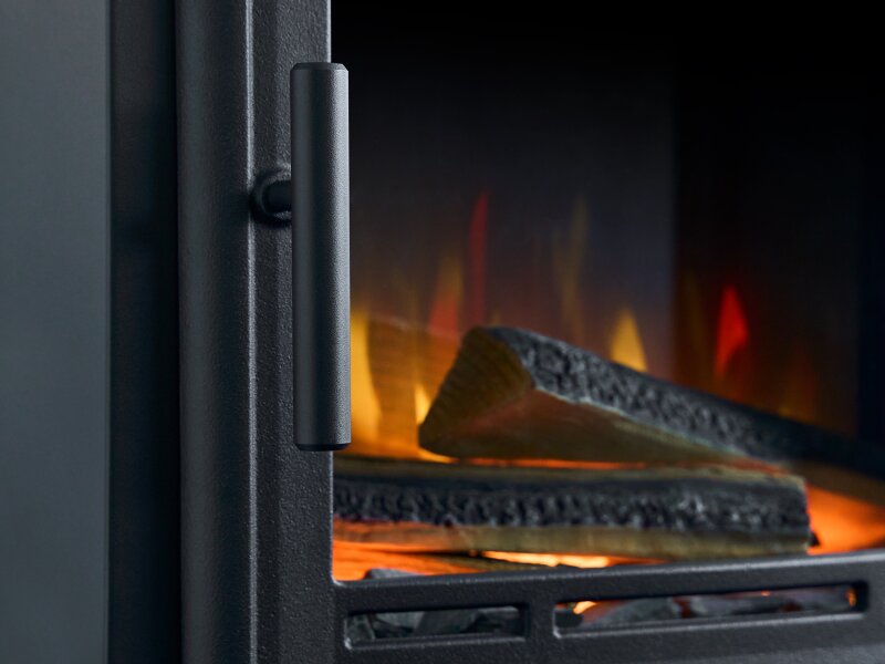 Acantha Halo Electric Stove in Black