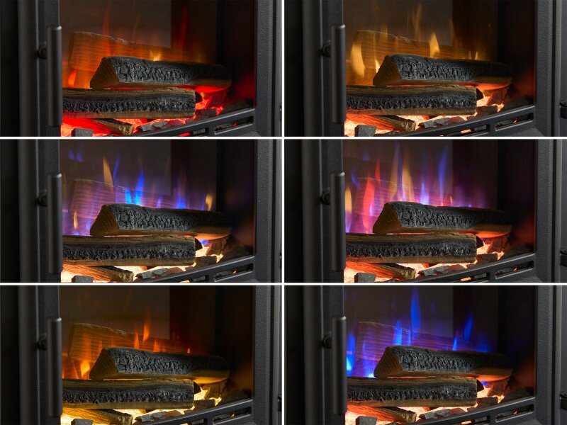 Acantha Halo Electric Stove in Black
