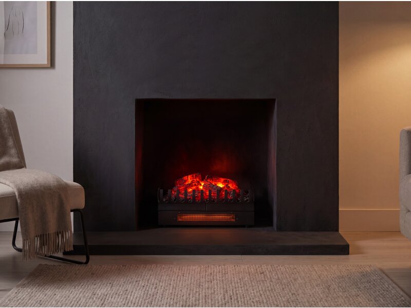Sureflame Welford Electric Log Basket in Black