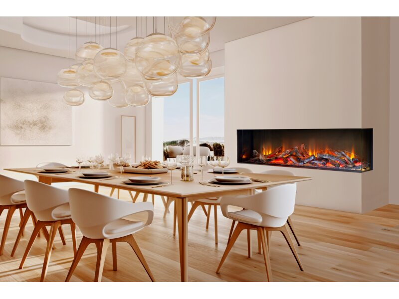 Acantha Ignis 1500 Corner View Media Wall Electric Fire