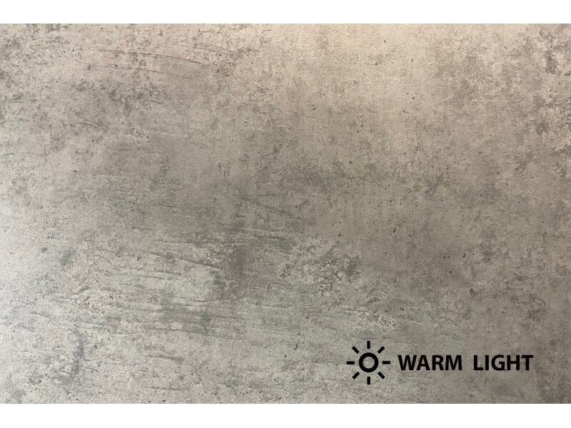 Acantha Bloc Media Wall Suite Concrete Effect in Warm Light