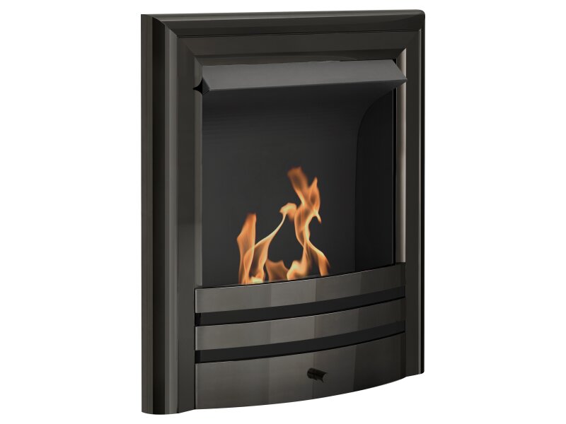 Acantha Vela Bio Ethanol Fire in Black Nickel