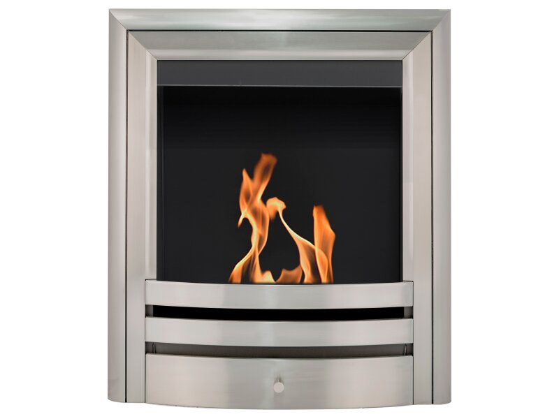 Acantha Vela Bio Ethanol Fire in Brushed Steel