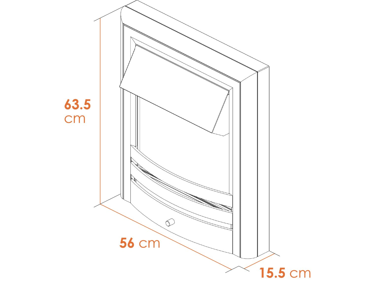 Acantha Vela Electric Fire Dimensions