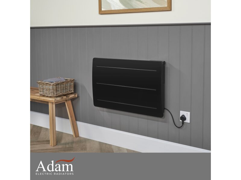Adam Onyx 1500W Ceramic Core Electric Radiator in Black