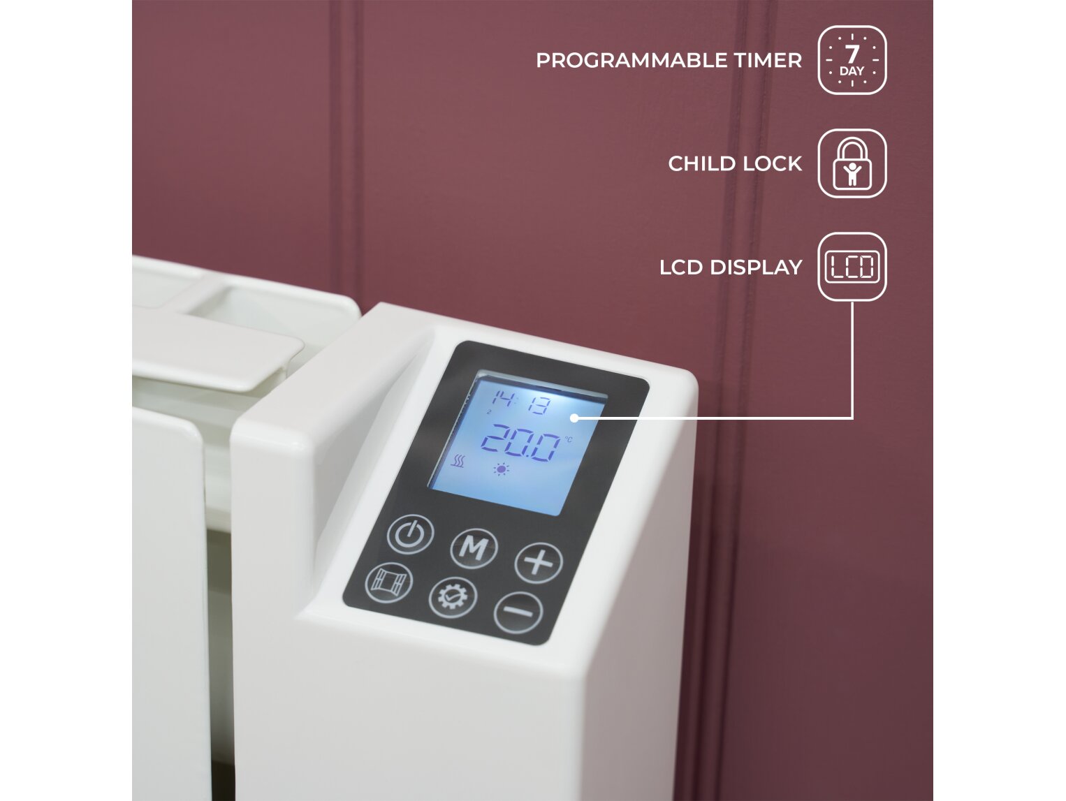 Adam Alba Electric Radiator Control Panel