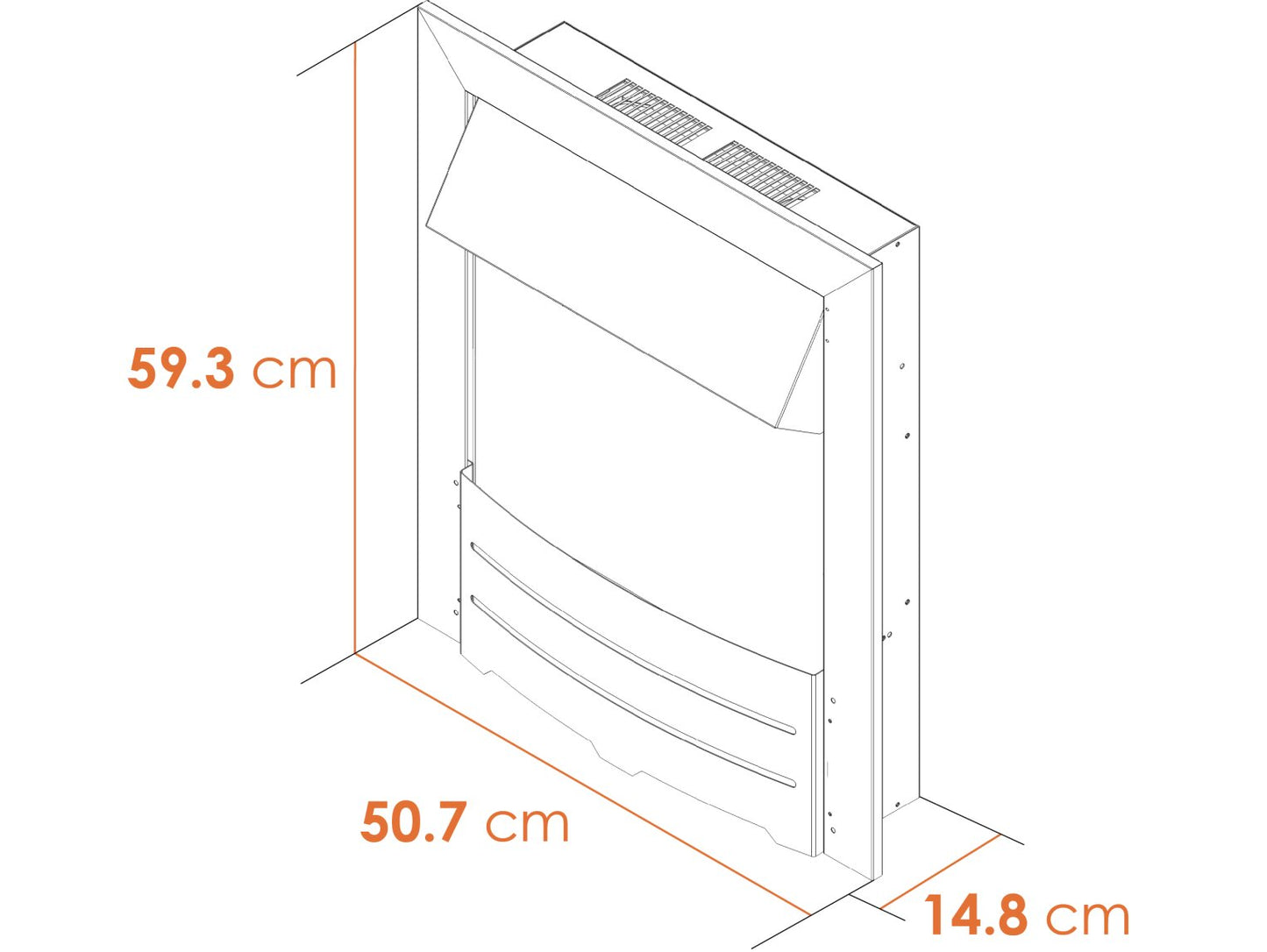 Adam Colorado Electric Fire Dimensions