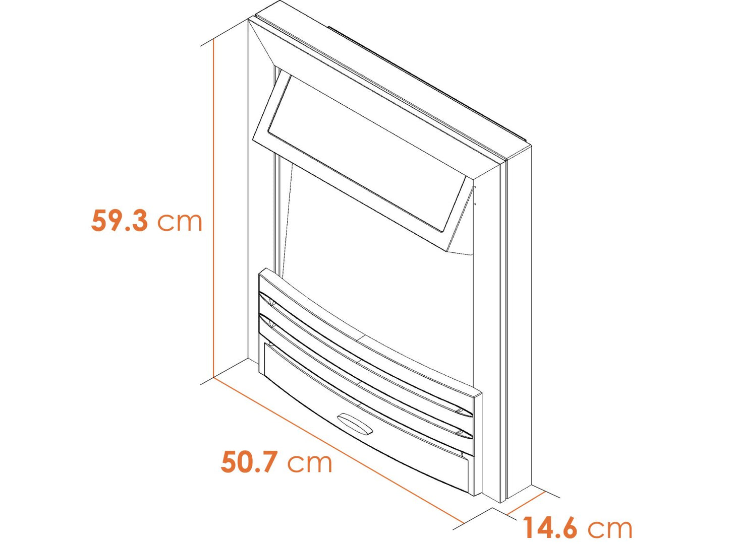 Adam Eclipse Electric Fire Dimensions
