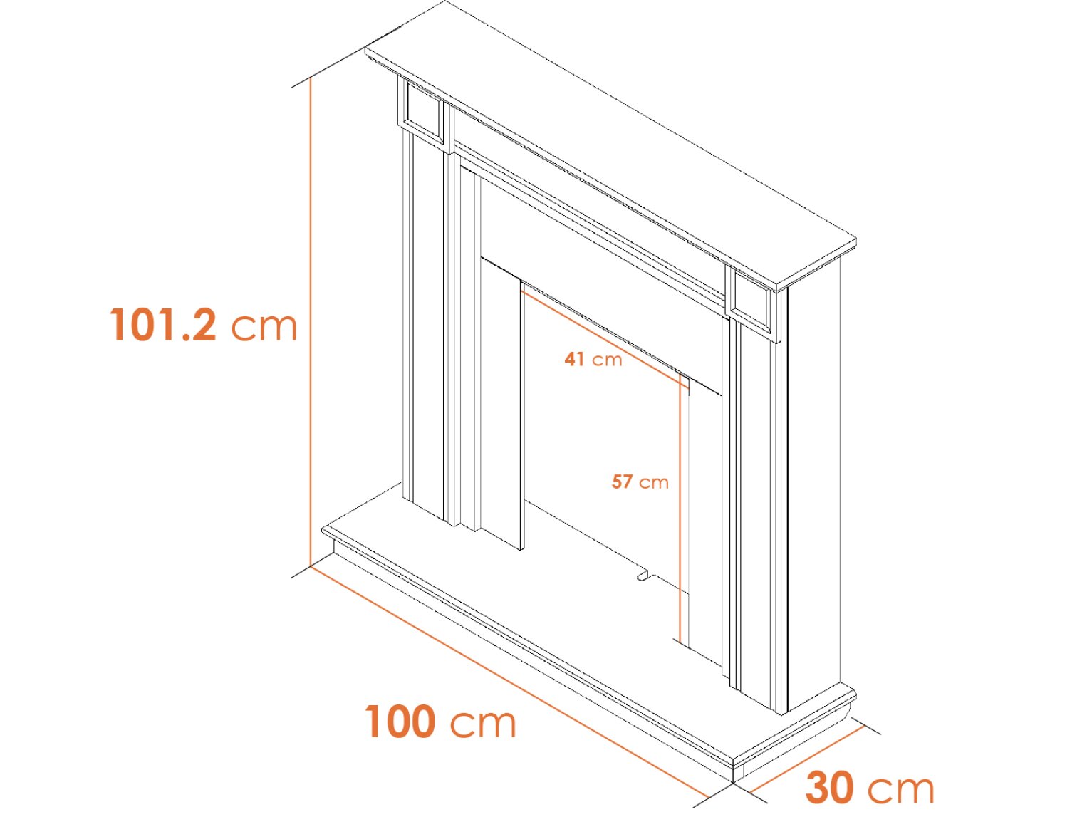 Adam Georgian Fireplace Dimensions