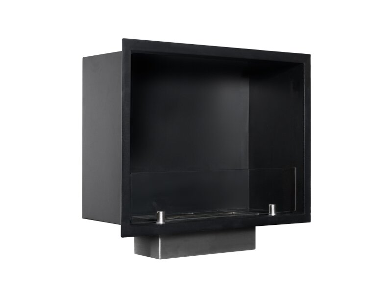 Adam Quatro Bio Ethanol Large Inset Fire in Black