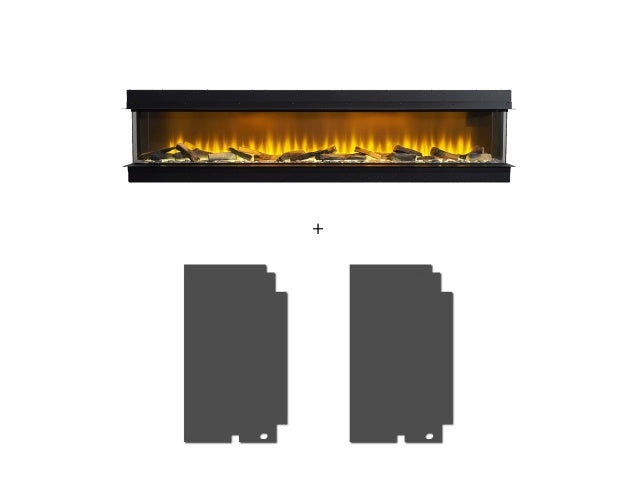 Blanking Plate - Side Panel for Media Wall Fires