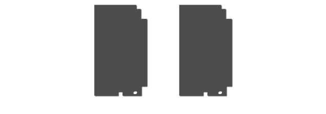 Blanking Plate - Side Panel for Media Wall Fires
