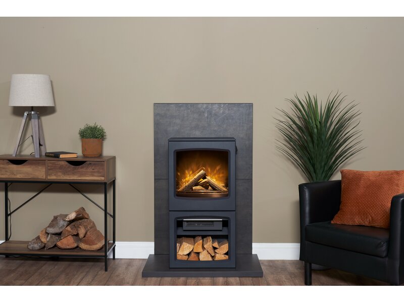 Acantha Lunar XL Electric Stove Charcoal Grey