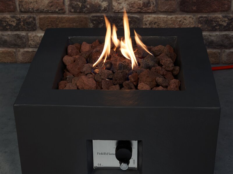 Field & Flame Aster Gas Fire Pit in Grey