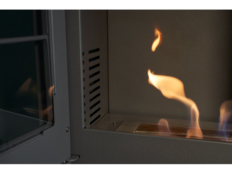 OKO S2 Bio Ethanol Stove in Charcoal Grey