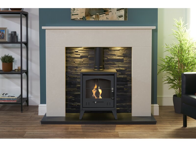 OKO S2 Bio Ethanol Stove in Charcoal Grey