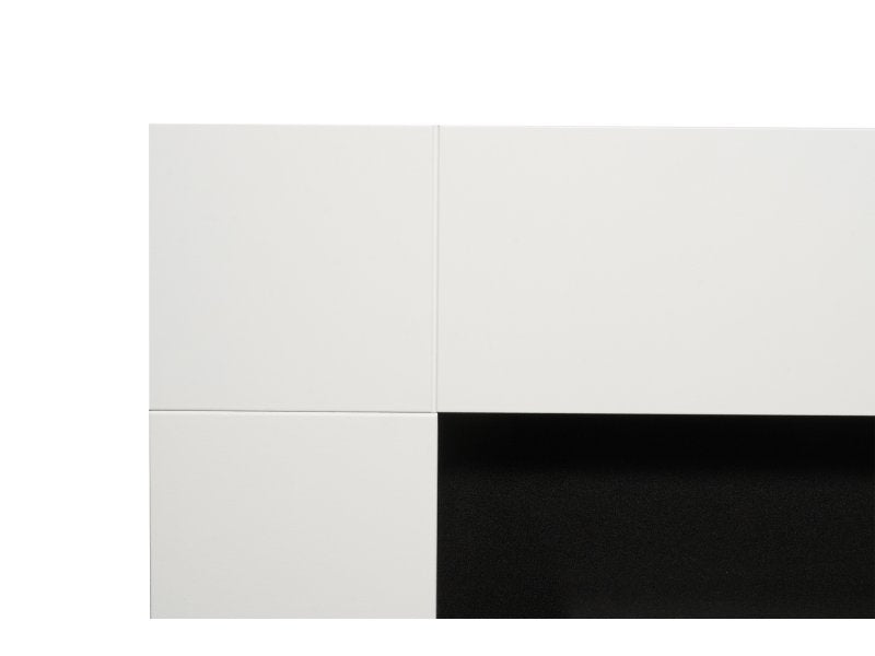 Adam Malmo Fireplace Pure White & Black/Pure White, 39"
