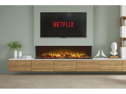 Acantha Aspire 125 Panoramic Media Wall Electric fire