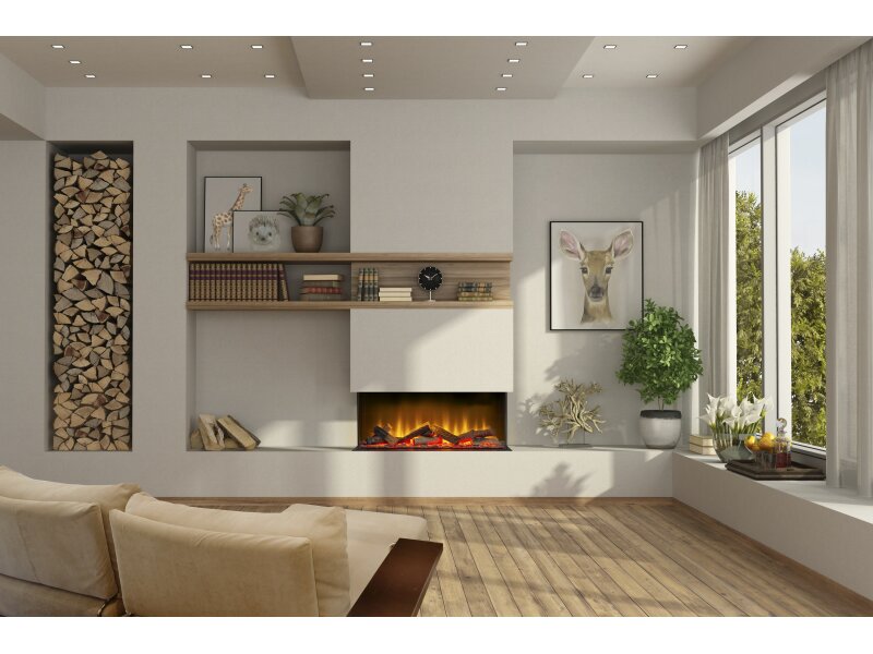 Acantha Aspire 75 Panoramic Media Wall Electric fire