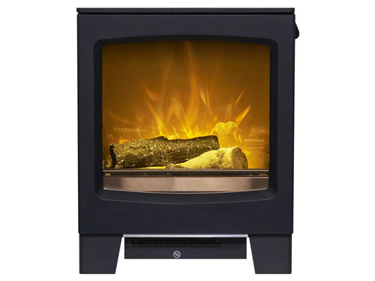 Acantha Lunar Electric Stove Charcoal Grey