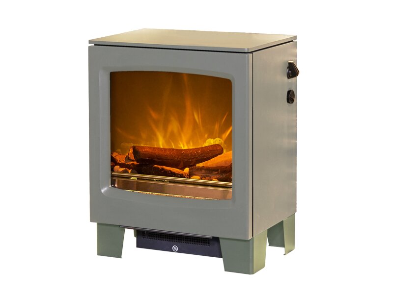Acantha Lunar Electric Stove in Grey