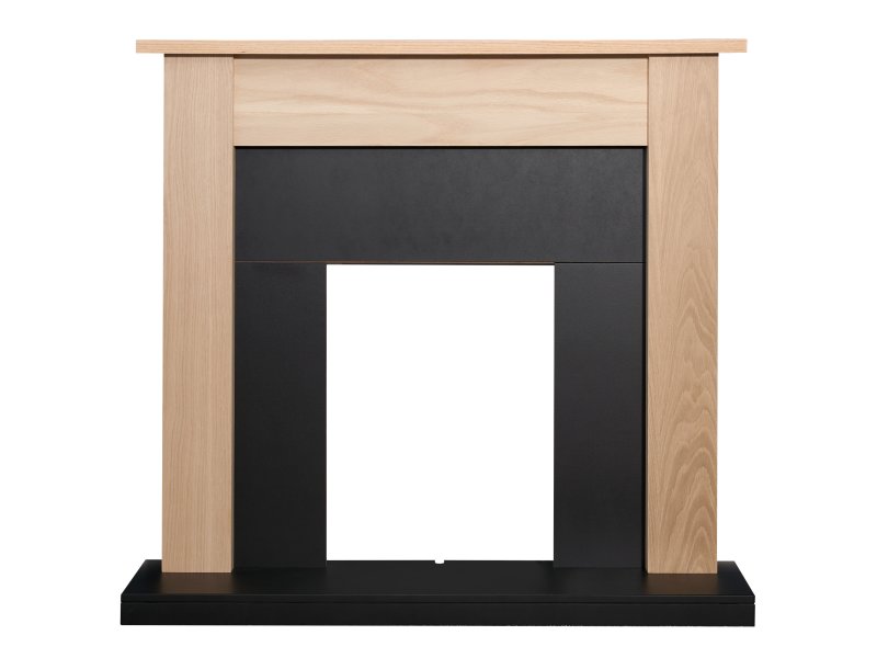 Adam Southwold Fireplace Oak & Black, 43"