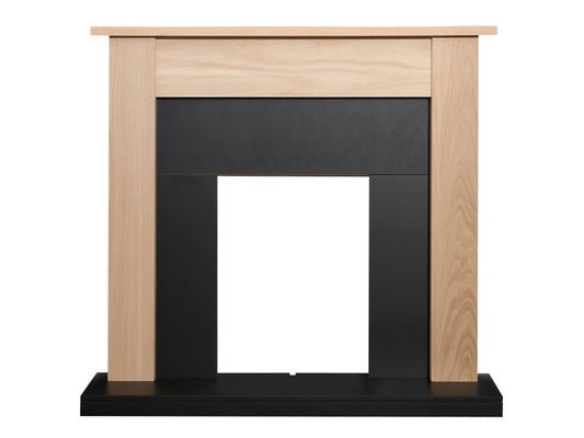 Adam Southwold Fireplace Oak & Black, 43"