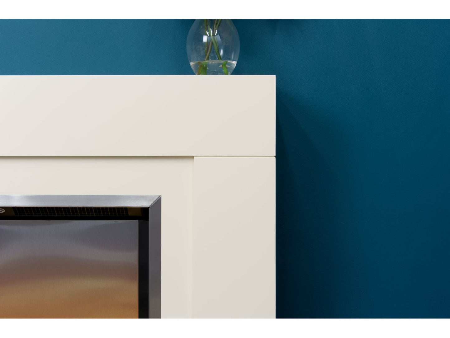 Adam Albany Electric Fireplace Suite Cream, 30"