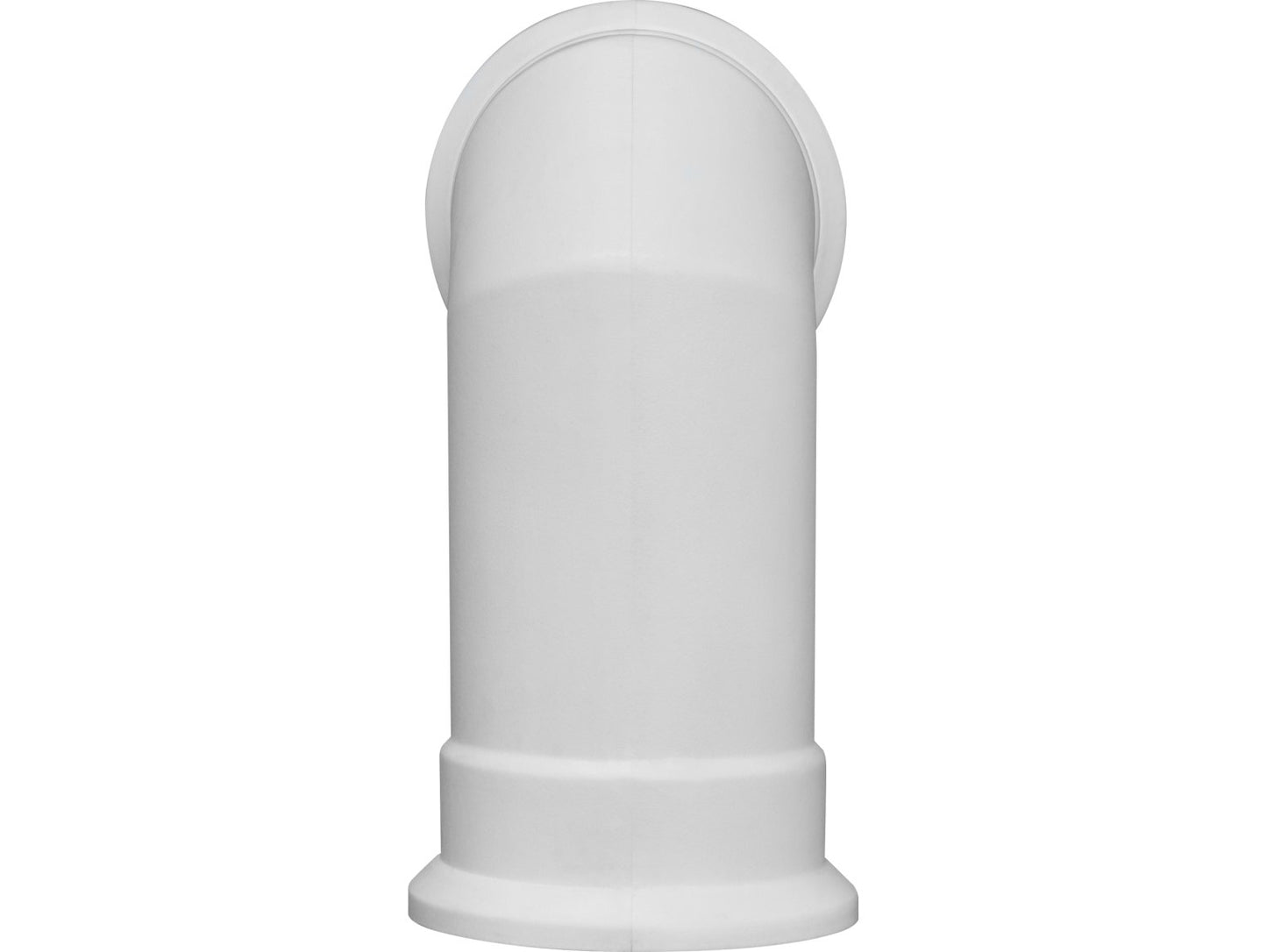 Adam Angled Electric Fire Stove Pipe White 7303