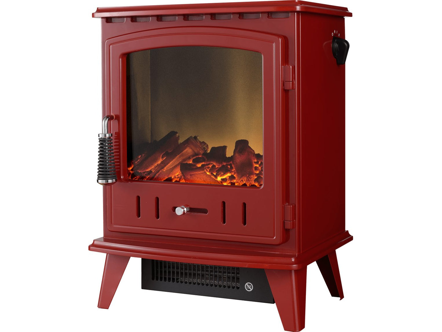 Adam Aviemore Electric Stove Red Enamel