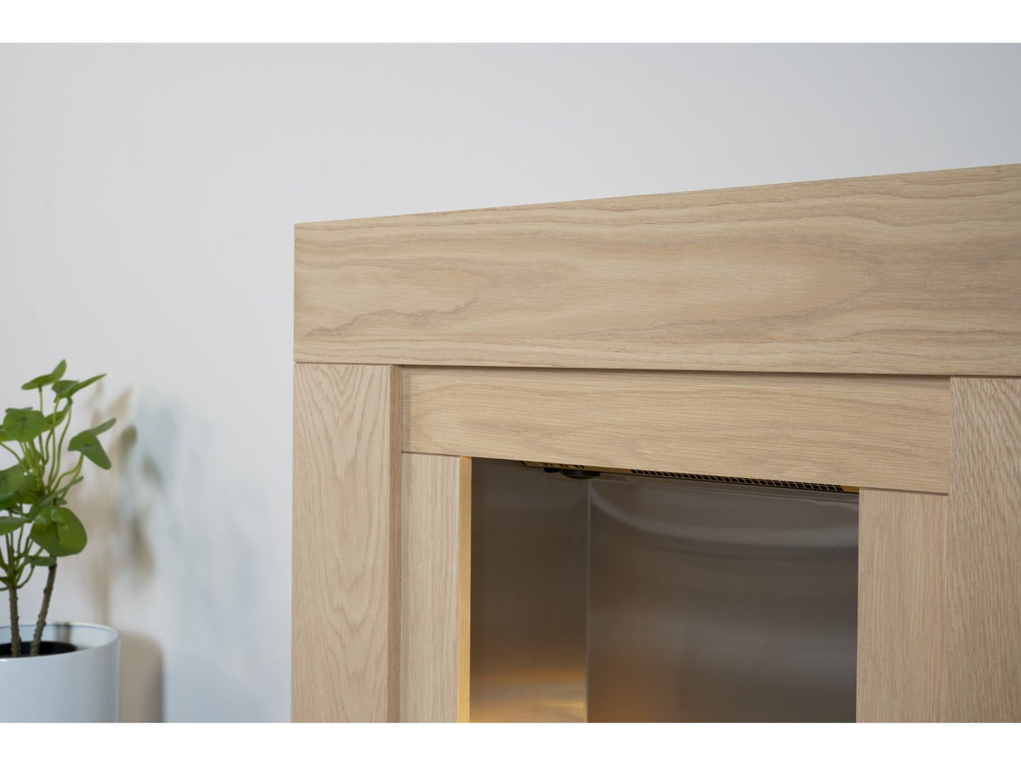 Adam Brooklyn Oak Electric Fireplace Suite 30"