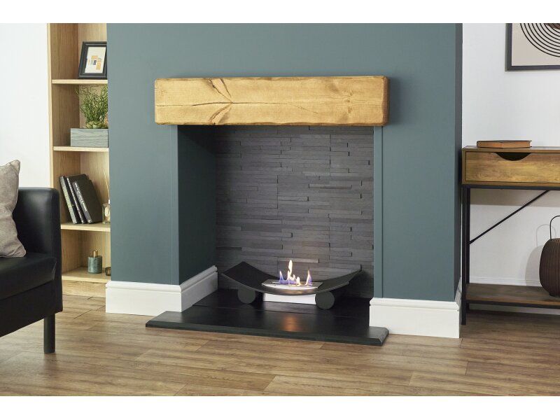 Adam Calda Freestanding Bio Ethanol Fire in Black