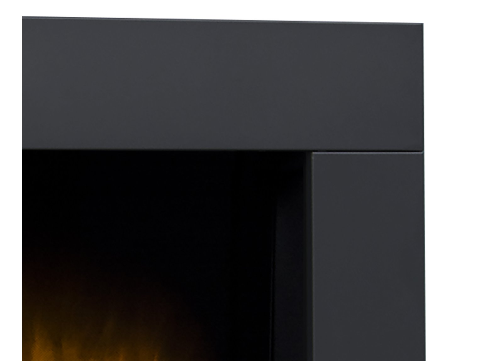 Adam Carina Electric Wall Mounted Fire + Pebbles & Remote Control Black, 32"