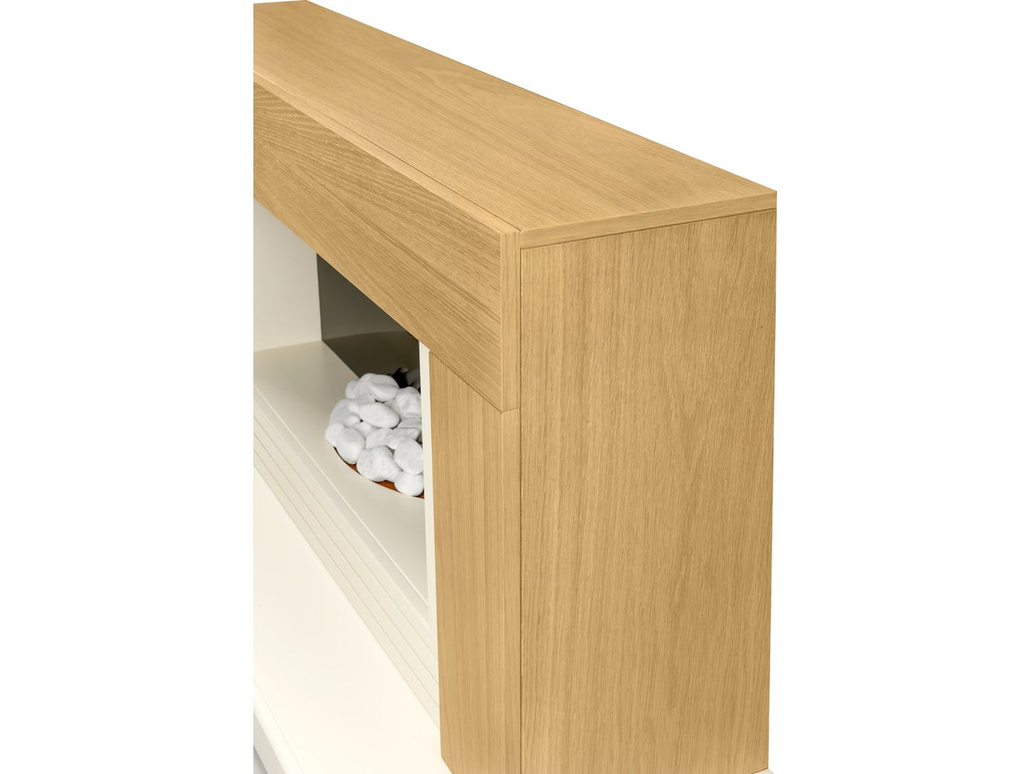 Adam Carrera Fireplace Suite Oak, 48"