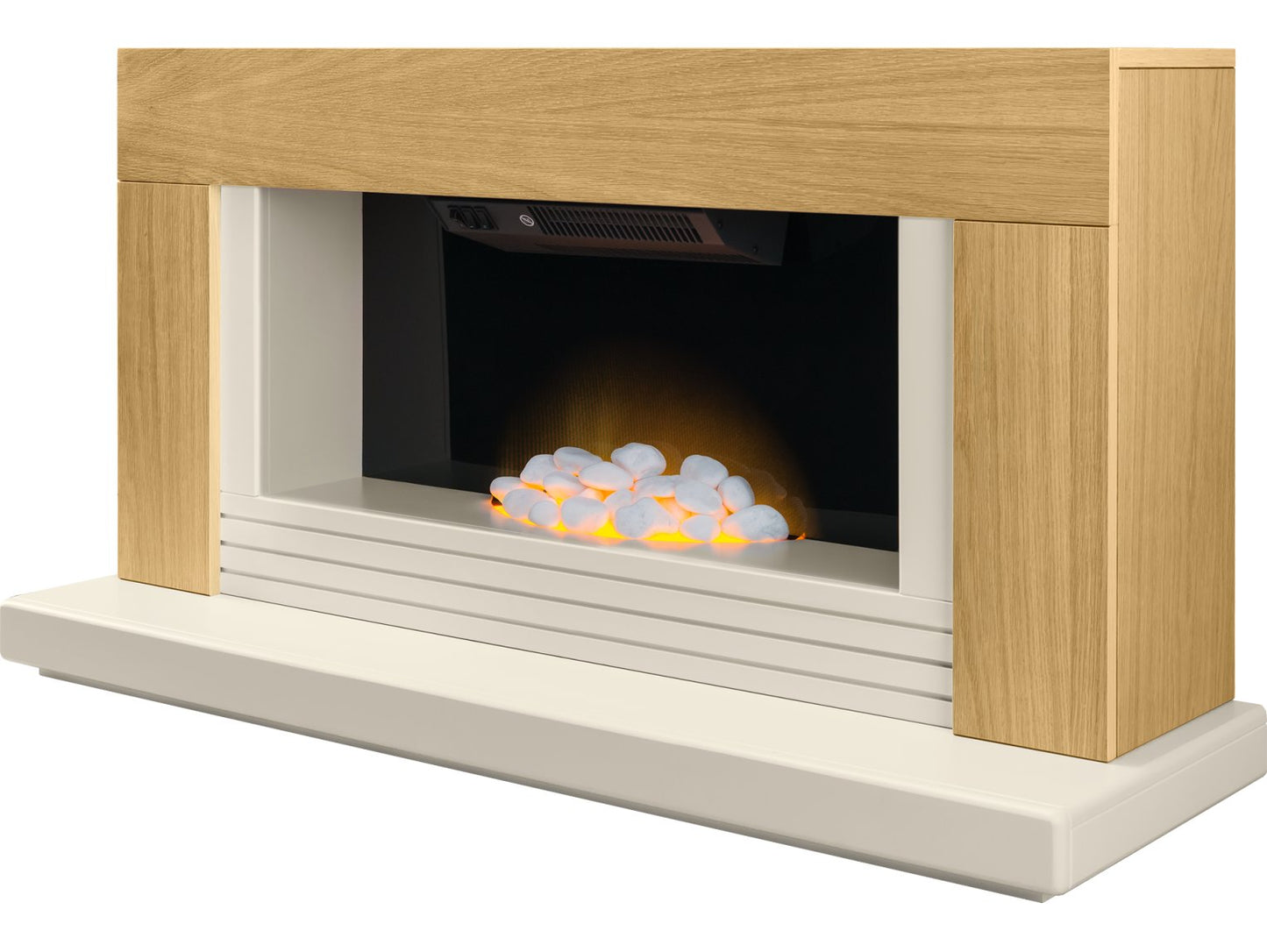Adam Carrera Fireplace Suite Oak, 48"