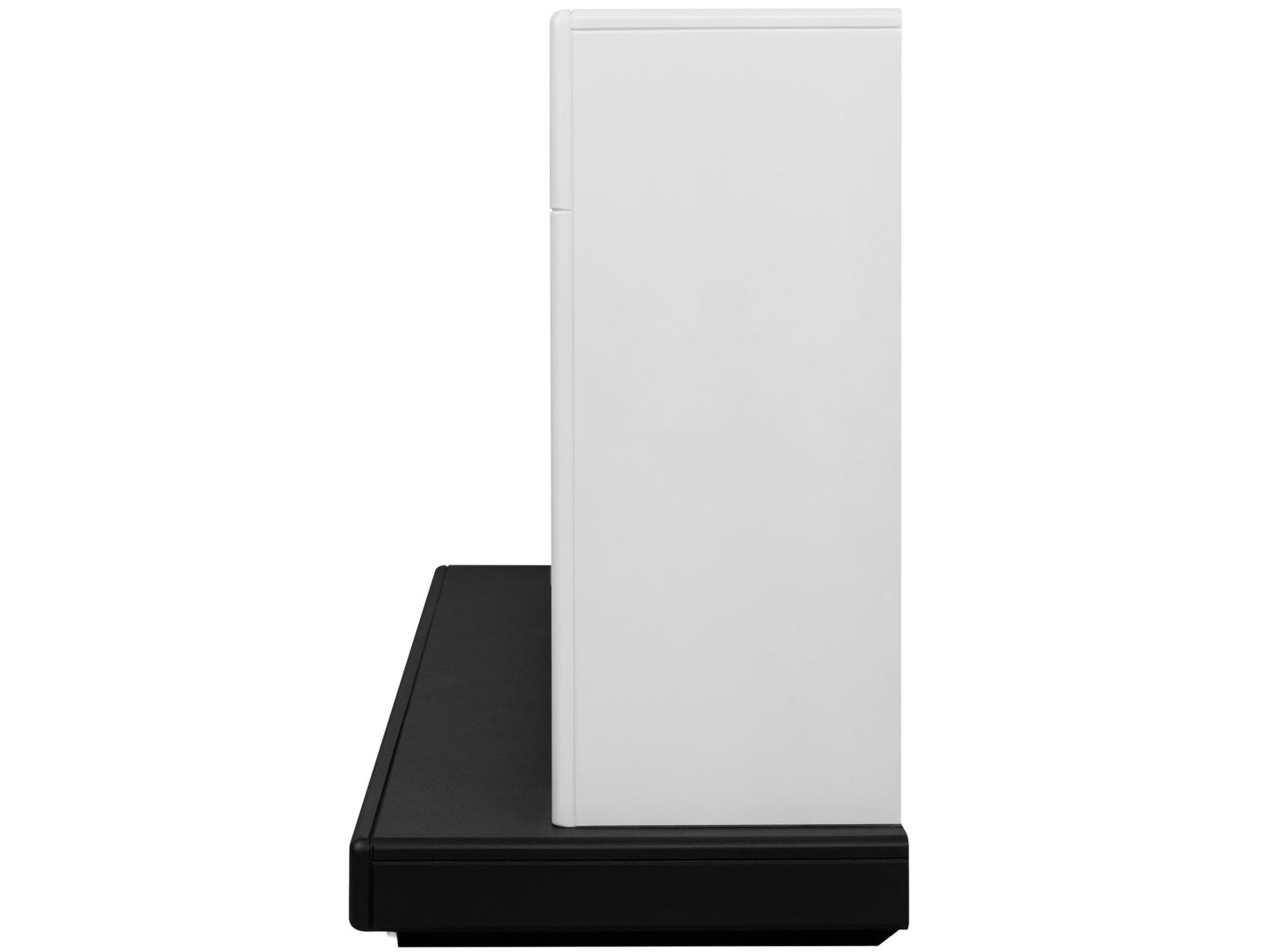 Adam Carrera Pure White & Charcoal Grey Fireplace , 48"