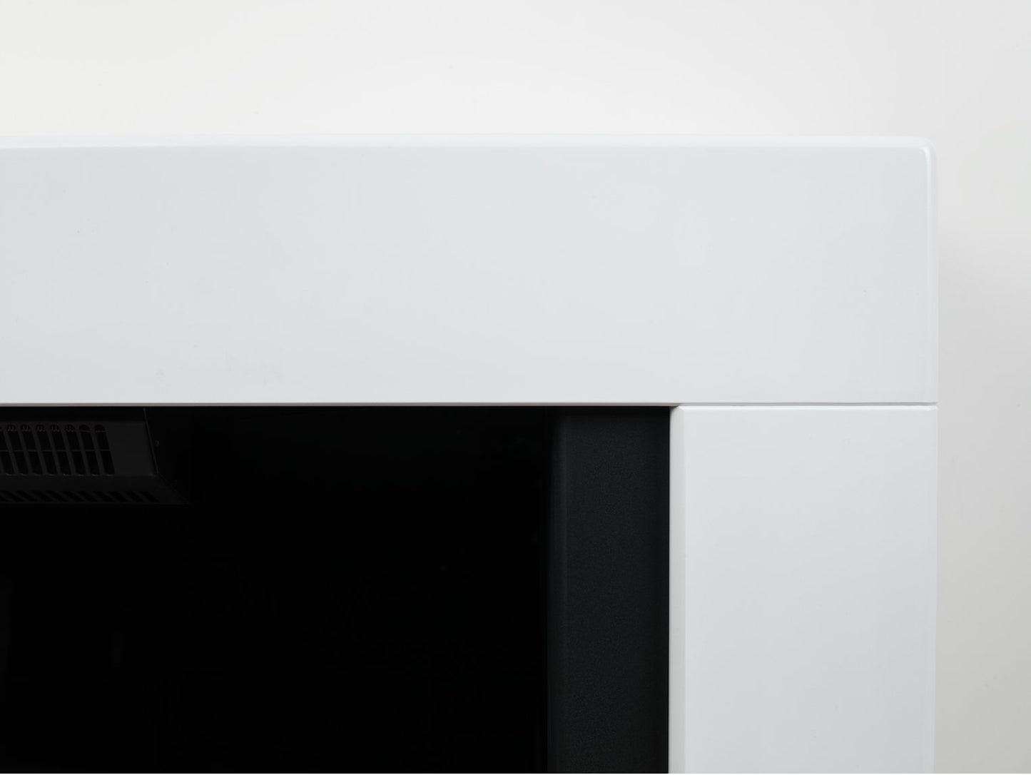 Adam Carrera Pure White & Charcoal Grey Fireplace , 48"