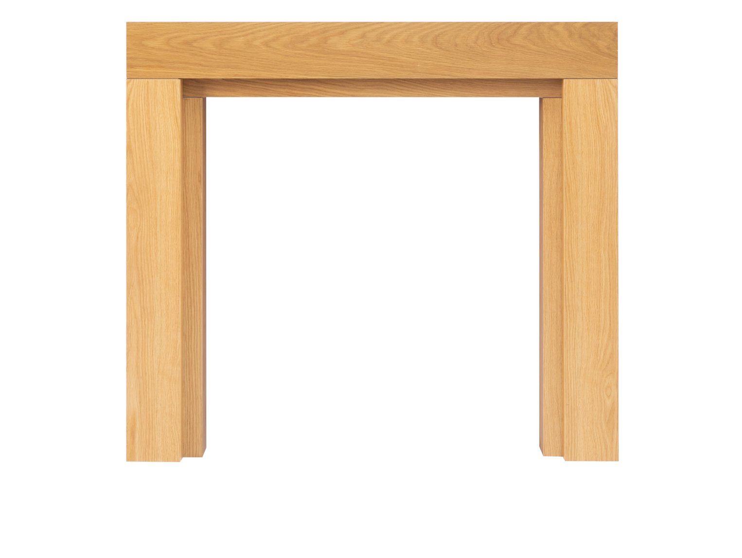 Adam Fenwick Mantelpiece in Oak with Downlights, 45 Inch