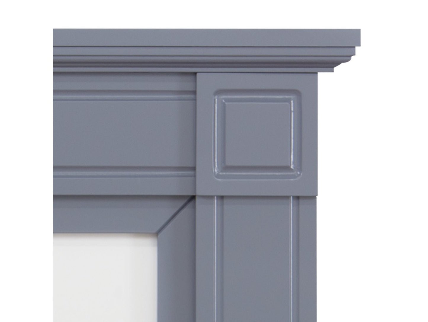 Adam Georgian Grey and White Fireplace, 39"