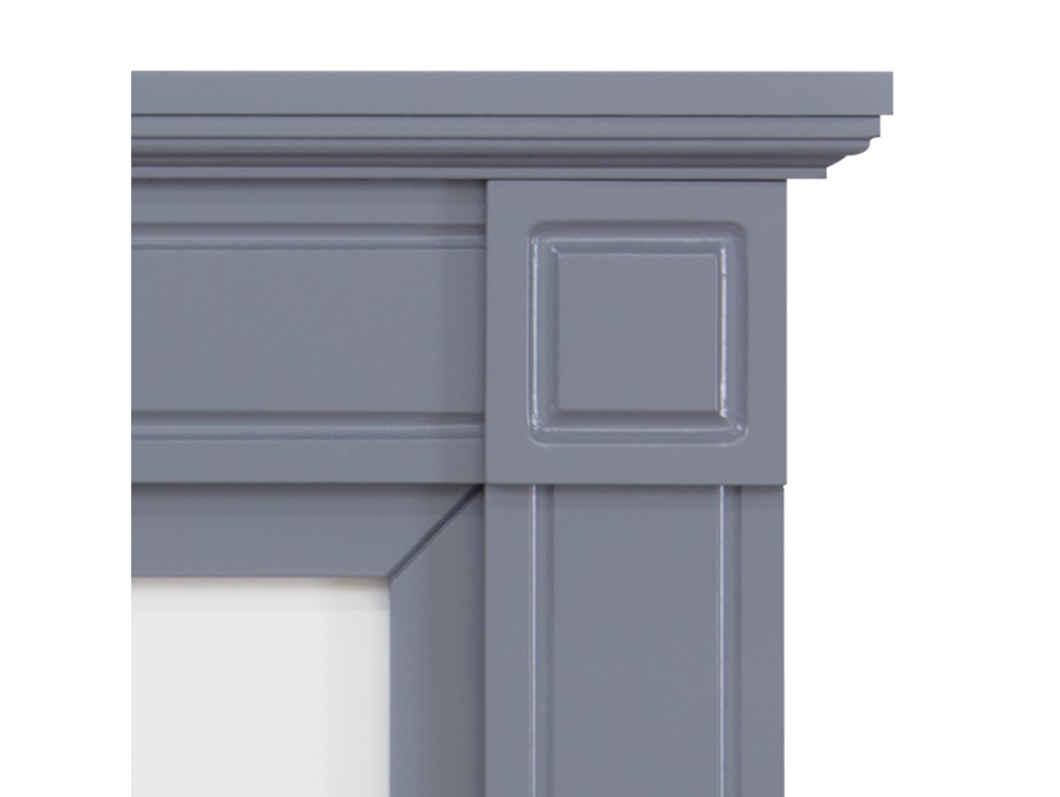 Adam Georgian Grey and White Fireplace, 39"